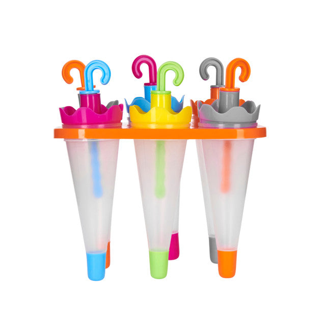 Set of 6 Umbrella Lolly Makers With Stand - Medaid International