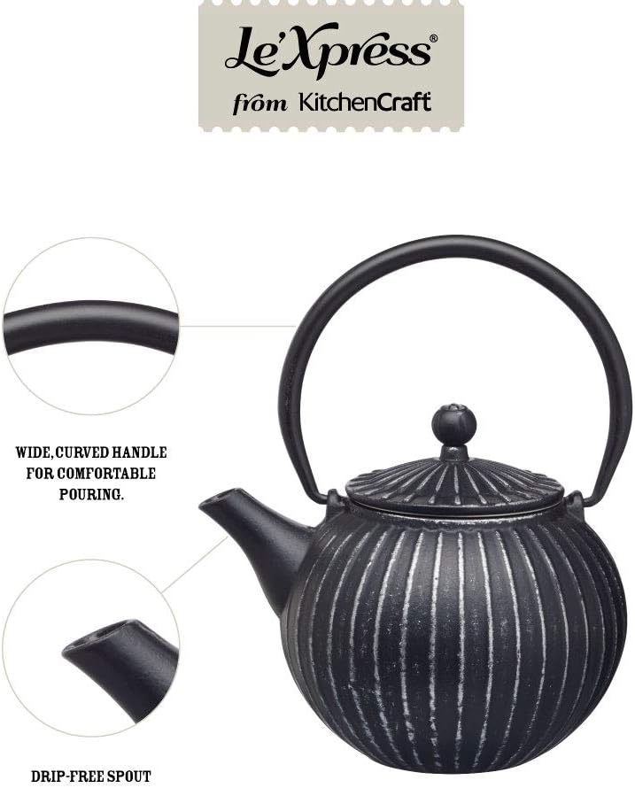 La Cafeti√®re Cast Iron Teapot and Infuser, 600ml, Black (Copy) - Medaid International