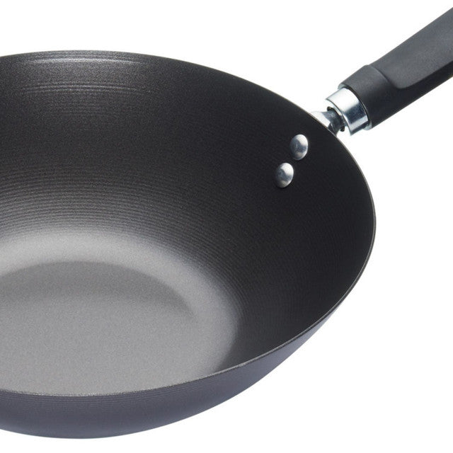 World of Flavours Oriental Carbon Steel 30cm Non-Stick Wok - Medaid International