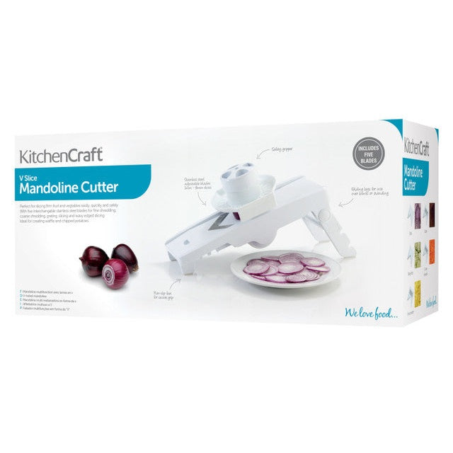 V' Shaped Super Slicer with Five Blades and Storage Box - Medaid International