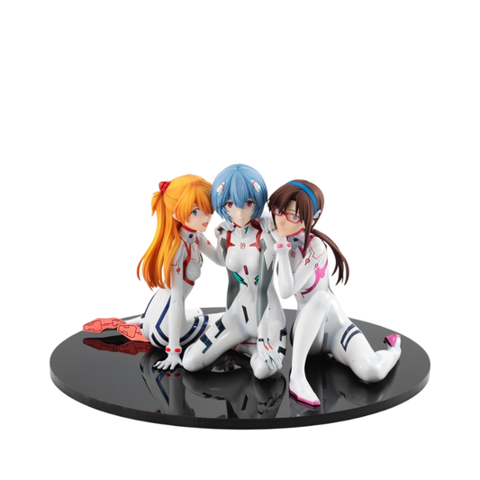 Evangelion: 3.0+1.0 Thrice Upon a Time Asuka , Rei , Mari : Newtype Cover ver.1/8 scale Figure By KADOKAWA - Medaid International