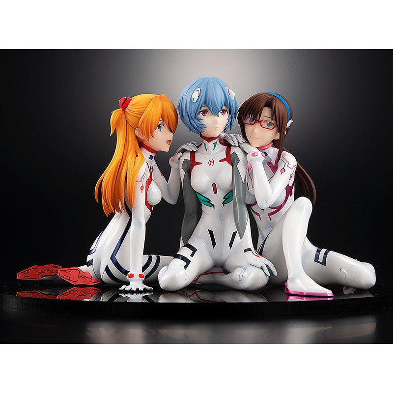 Evangelion: 3.0+1.0 Thrice Upon a Time Asuka , Rei , Mari : Newtype Cover ver.1/8 scale Figure By KADOKAWA - Medaid International