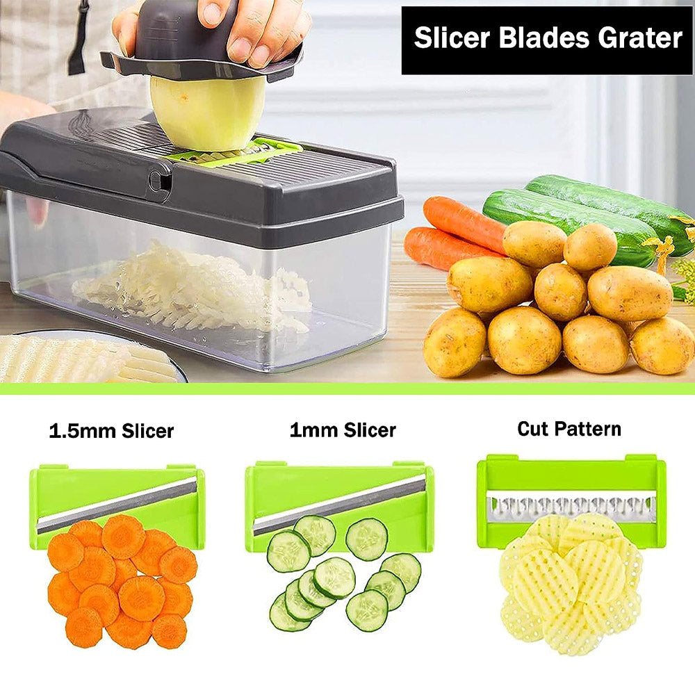 Multifunctional Vegetable Cutter Food Cutter Potato Cutter, Egg Separator Slicer - Medaid International
