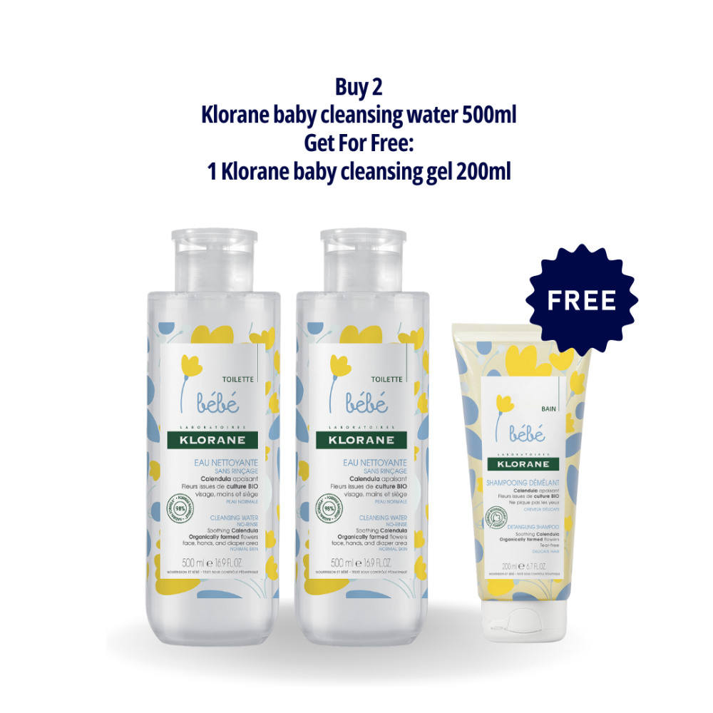 Klorane Buy 2 Cleansing Water 500 ml - Medaid