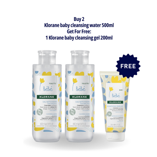 Klorane Buy 2 Cleansing Water 500 ml