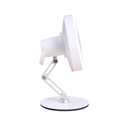 L08F Foldable Desk Fan Holder with LED Light – Portable & Adjustable