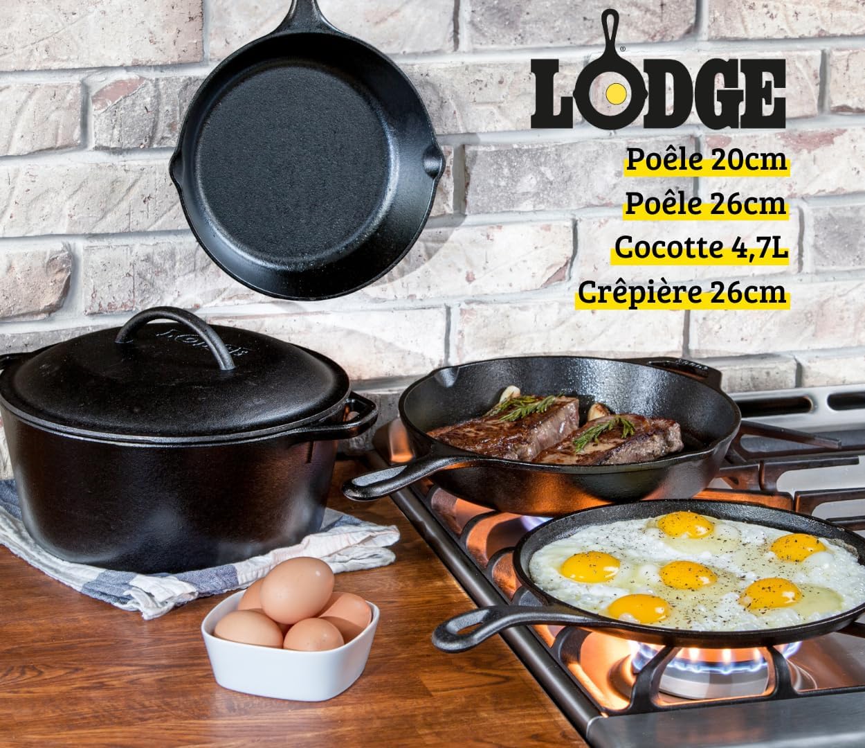 Seasoned Cast Iron 5 Piece Set - Medaid International