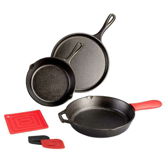 Lodge Seasoned Cast Iron Pan Set of 3 - Medaid International