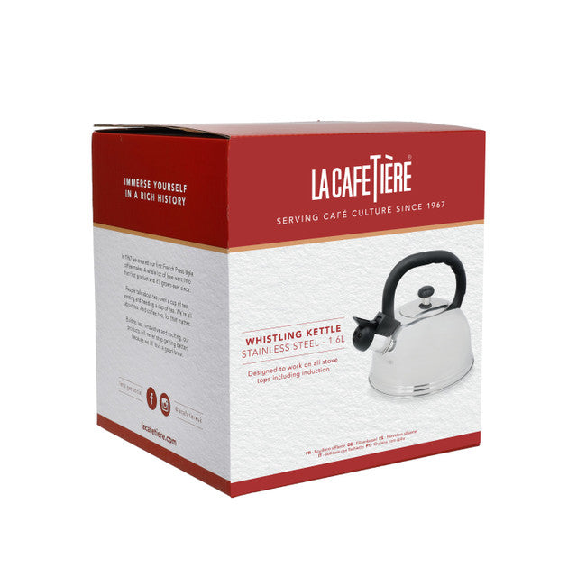 La Cafeti√®re Whistling Kettle, 1.6L, Stainless Steel - Medaid International
