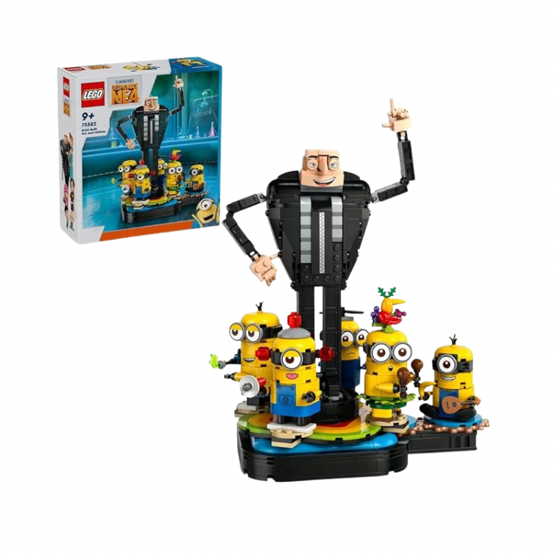 Lego Minions 75582 Brick-Built Gru And Minions Toys by LEGO - Medaid International