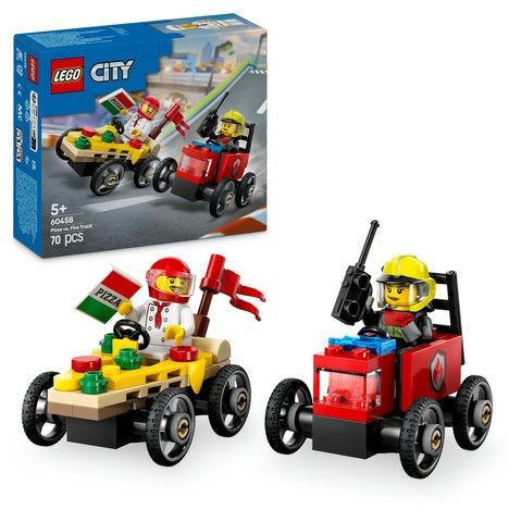 Pizza vs. Fire Truck Race Car Pack Lego Creator By Lego - Medaid International