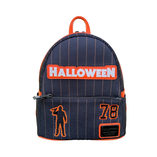 Loungefly! Leather: Compass Michael Myers Jersey Mini Backpack - Medaid International