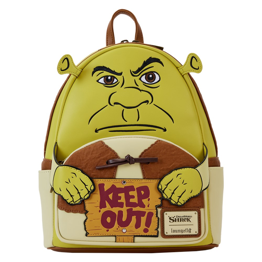 Loungefly! Leather: Dreamworks Shrek Keep Out Cosplay Mini Backpack - Medaid International
