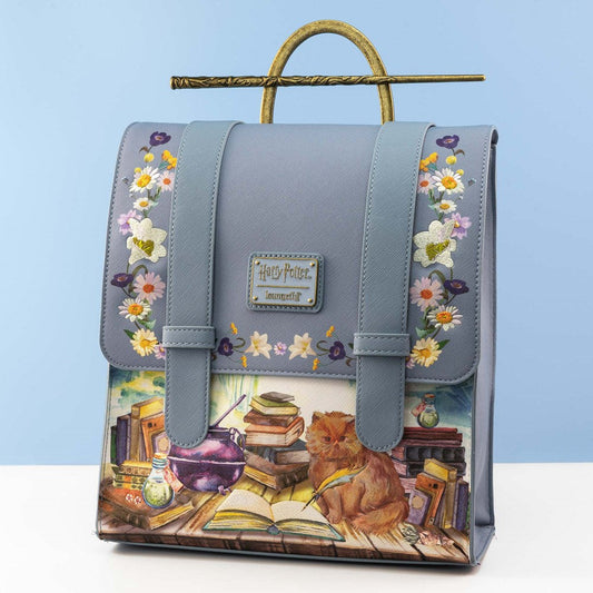 Funko Loungefly! Leather: Harry Potter Hermione Books and Flowers Mini Backpack - Medaid International