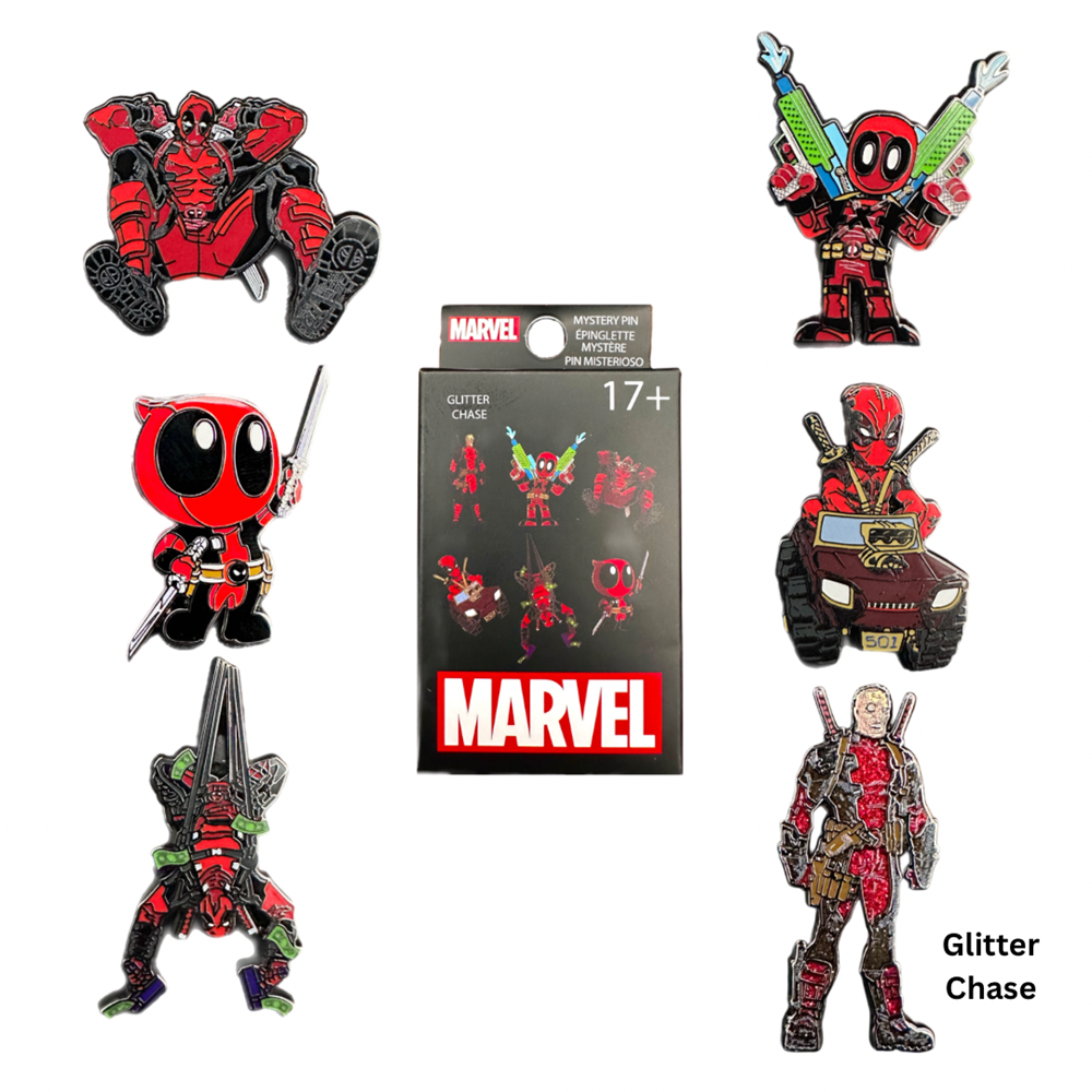 Loungefly! Blind Box Pin: Marvel - Deadpool Action - Medaid International