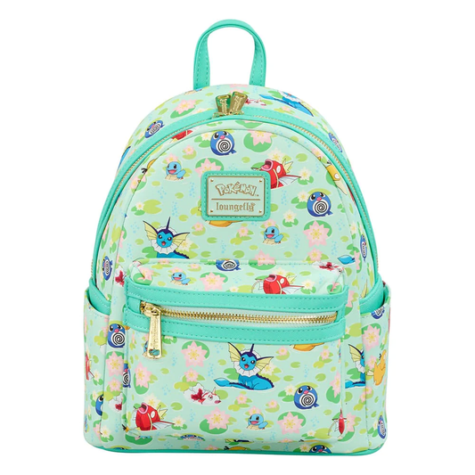 Loungefly! Leather: Pokemon Water Type Mini Backpack - Medaid International