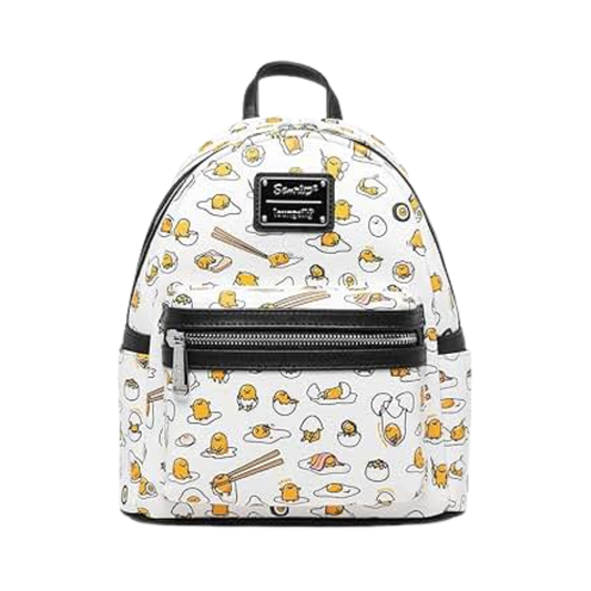 Loungefly! Leather: Sanrio Gudetama Convertible Mini Backpack - Medaid International