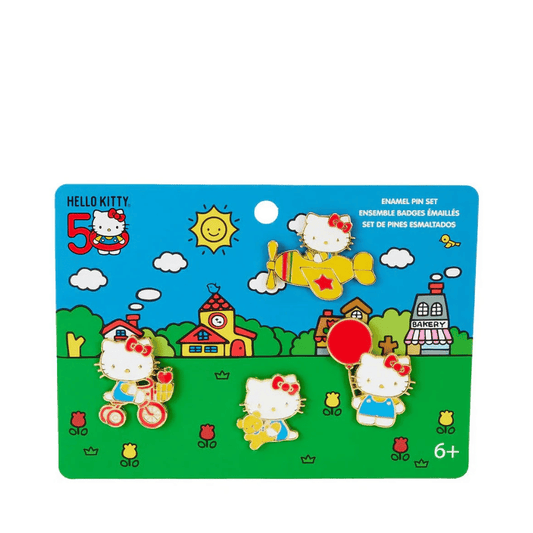 Loungefly! Pin Set: Hello Kitty 50th Anniversary Classic 4 pack - Medaid International