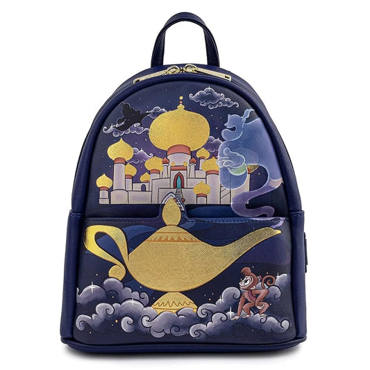 Loungefly! Leather: Disney Aladdin Mini Backpack - Medaid International