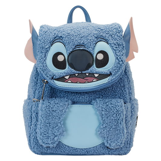 Funko Loungefly! Leather: Disney Stitch Plush Pocket Mini Backpack - Medaid International
