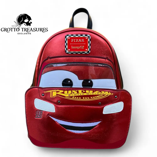 Funko Loungefly! Leather: Pixar Cars Lightning Mcqueen Mini Backpack - Medaid International
