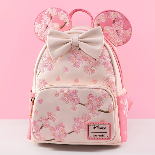 Funko Loungefly! Leather: Disney Cherry Blossom Minnie Mouse Cosplay Mini Backpack - Medaid International