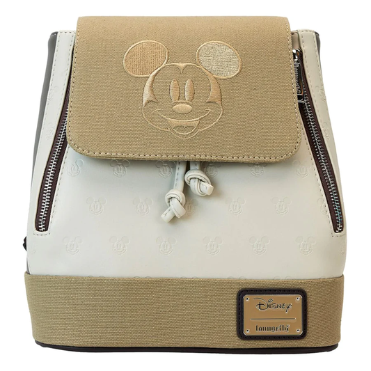 Loungefly! Leather: Disney Mickey and Friends Canvas Mini Backpack - Medaid International