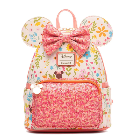 Loungefly! Leather: Disney Minnie Mouse All-over-print Mini Backpack - Medaid International