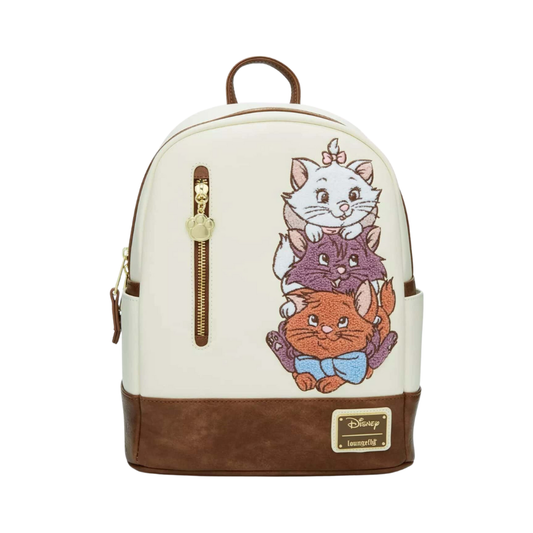 Loungefly! Leather: Disney Aristocats Stacked Chenille Mini Backpack - Medaid International