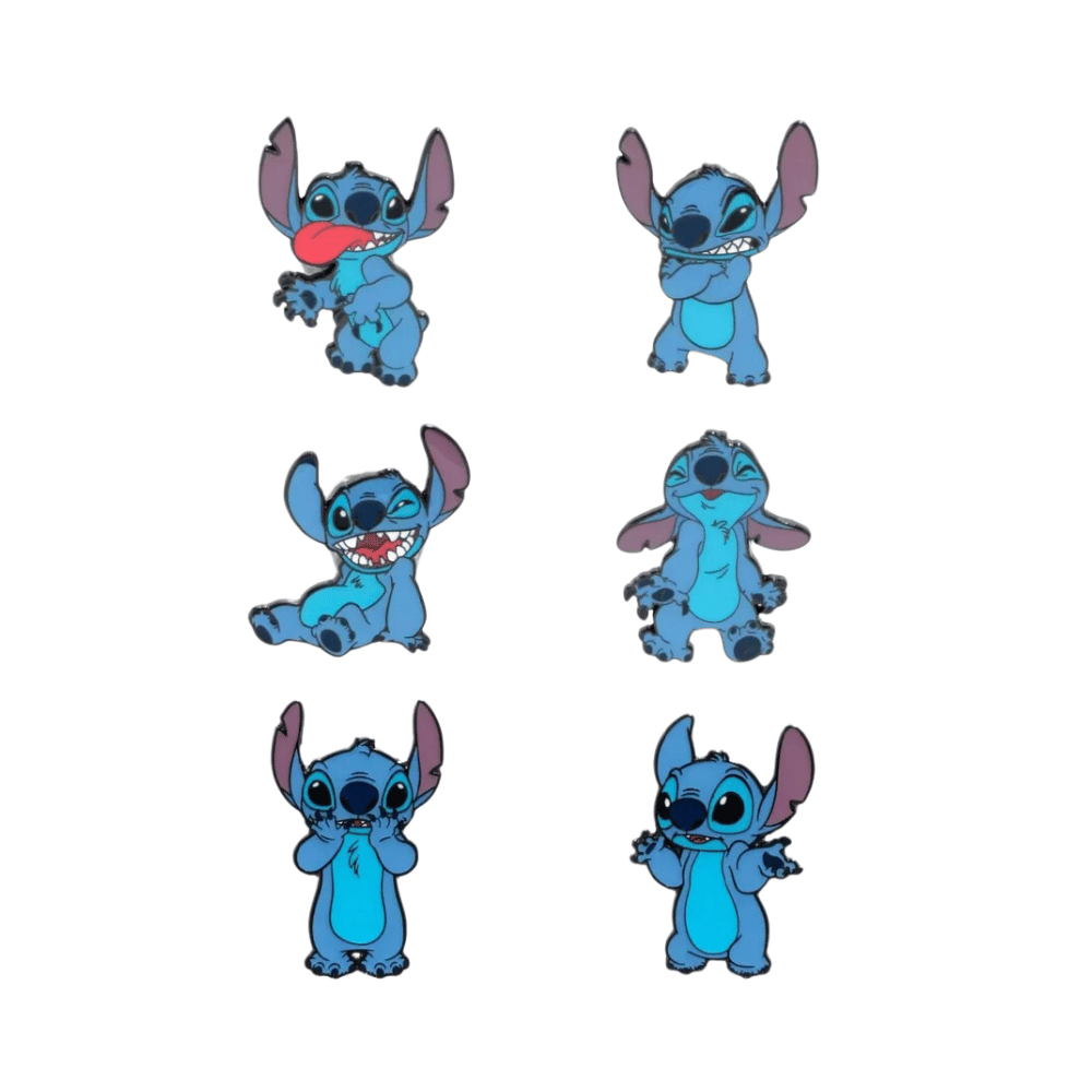 Blind Box Pin! Disney: Stitch Funny Faces Blind Pin (1 Random) - Medaid International