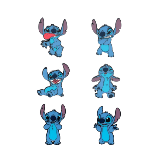 Blind Box Pin! Disney: Stitch Funny Faces Blind Pin (1 Random) - Medaid International