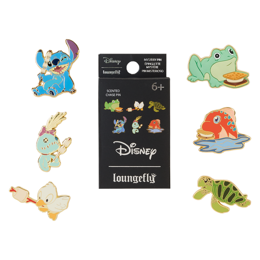 Loungefly! Blind Box Pin: Disney Lilo and Stitch Camping Cuties Mystery Box Pins - Medaid International
