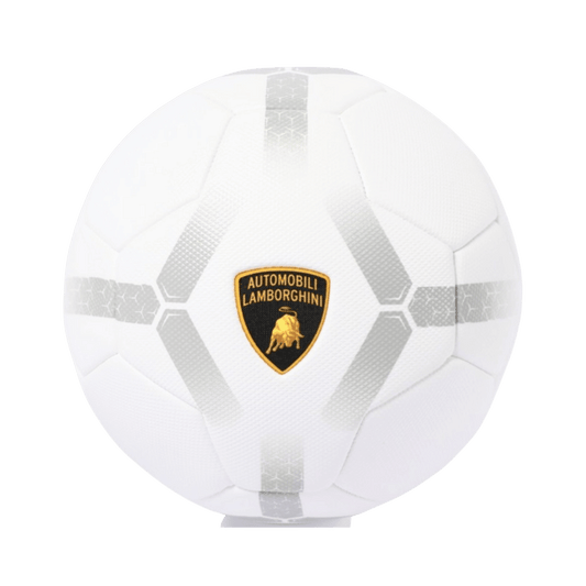 LAMBORGHINI #5 MACHINE SEWING PVC SOCCER BALL - WHITE - Medaid International