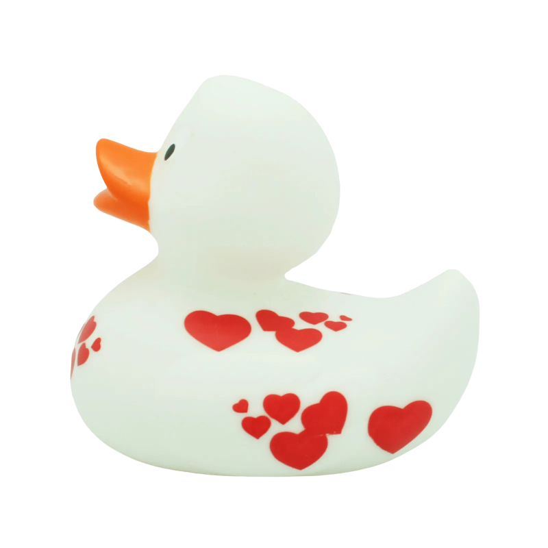 LILALU WHITE DUCK WITH RED HEARTS SMALL - Medaid International