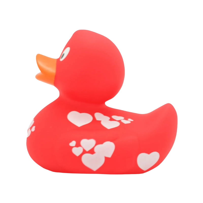 LILALU RED DUCK WITH WHITE HEARTS SMALL - Medaid International