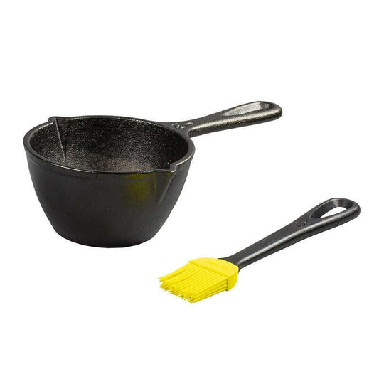 Cast Iron Melting Pot and Silicone Brush - Medaid International