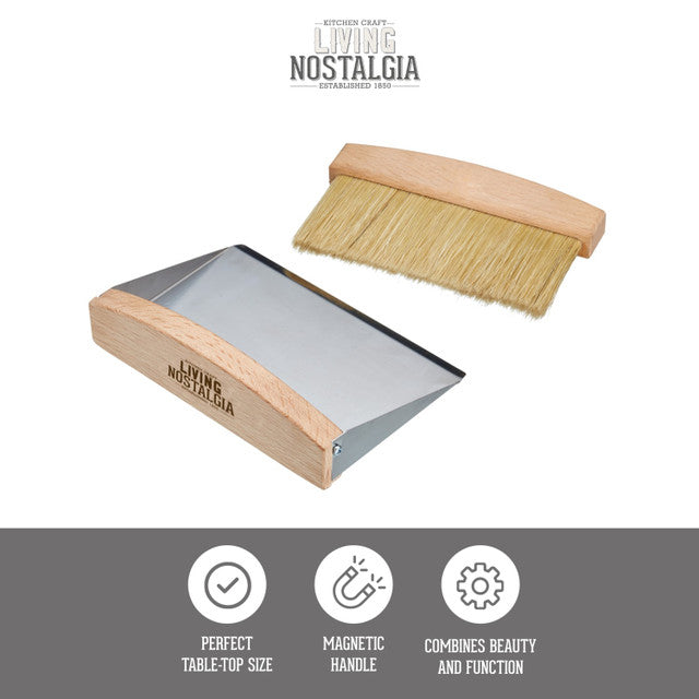 Living Nostalgia Tabletop Dustpan & Brush - Medaid International