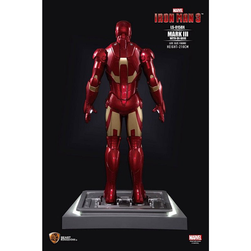 Marvel Iron Man3-IRON MAN MK4 (WITH DX BASE) figure LIFE SIZE Figure By Beast Kingdom - Medaid International