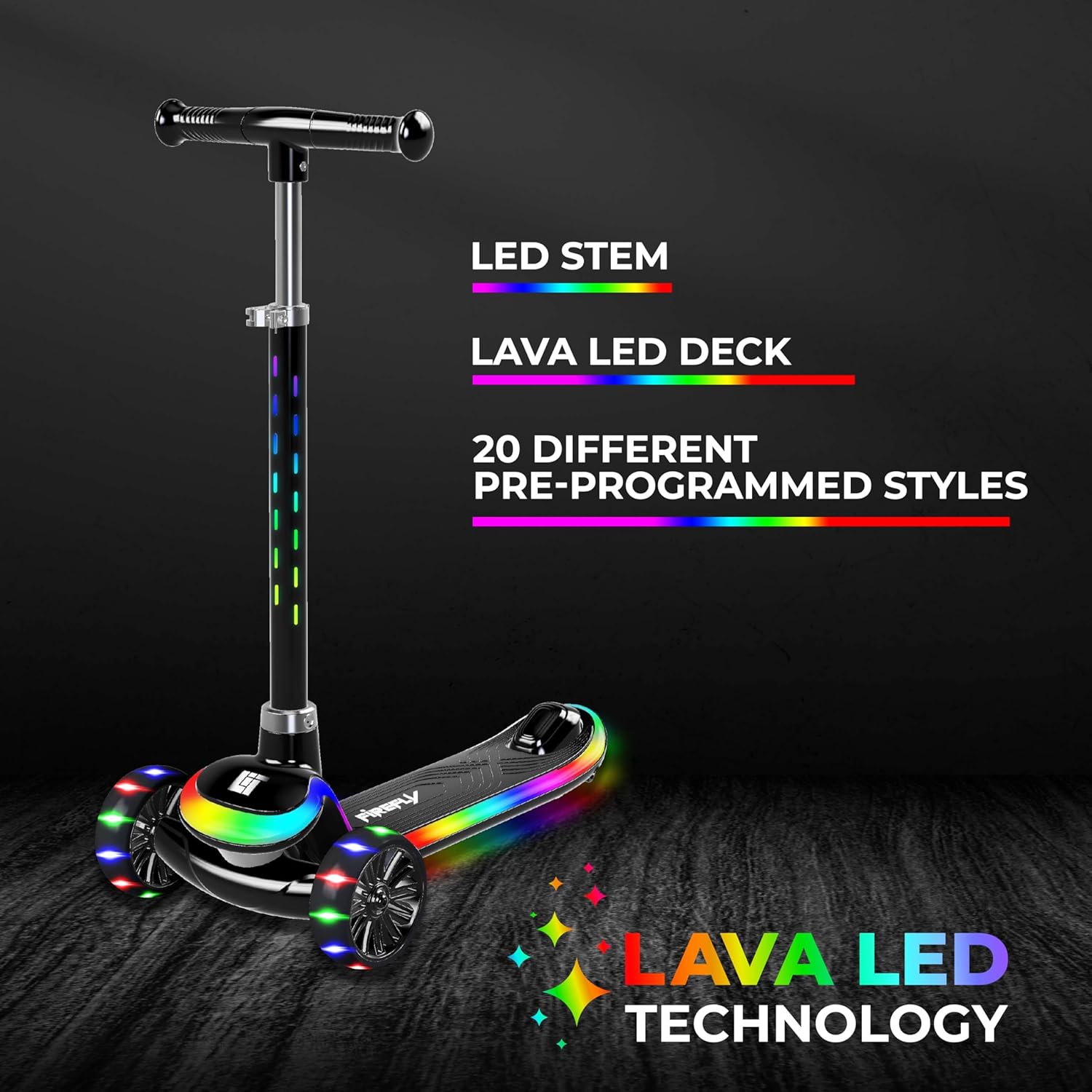LiT Firefly 3 Wheel Scooter By Spartan - Medaid International