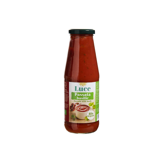 LUCE ORGANIC PASSATA WITH BASIL - Medaid International