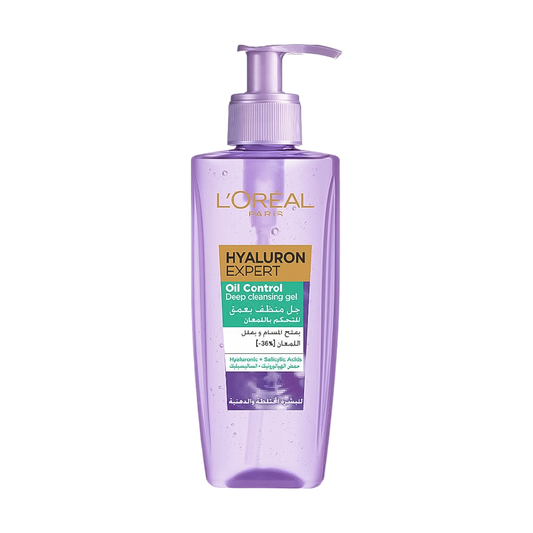 L'Oreal Hyaluron Expert Oil Control Deep Cleansing Gel - 200ml - Medaid