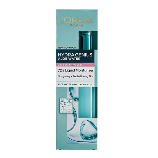 L'Oreal Hydra Genius Aloe Water For Dry & Sensitive Skin - 70ml - Medaid