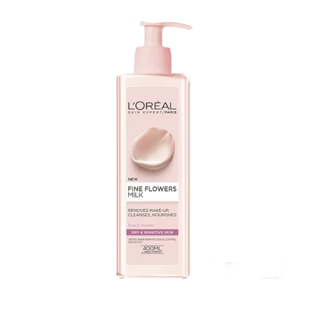 L'Oreal Fine Flowers Milk Cleansing Milk - 400ml - Medaid