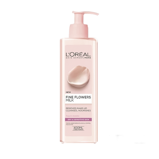 L'Oreal Fine Flowers Milk Cleansing Milk - 400ml - Medaid