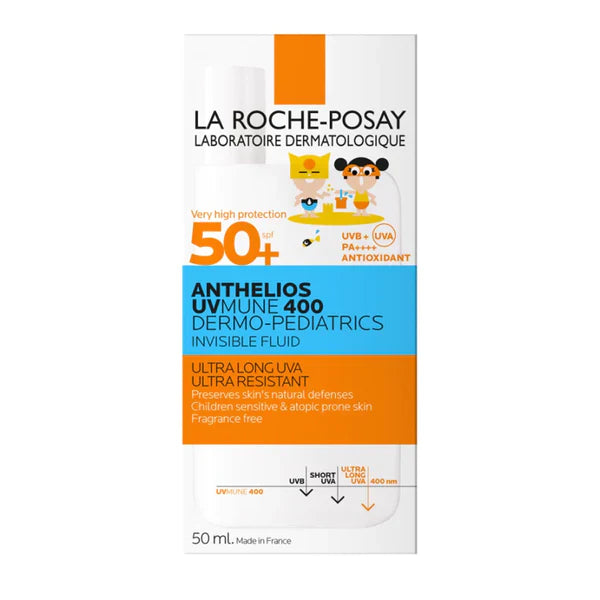La Roche Posay - Anthelios UVMUNE 400 Dermo Paediatrics Ultra Light Invisible Fluid SPF50+ 50ml - Medaid International
