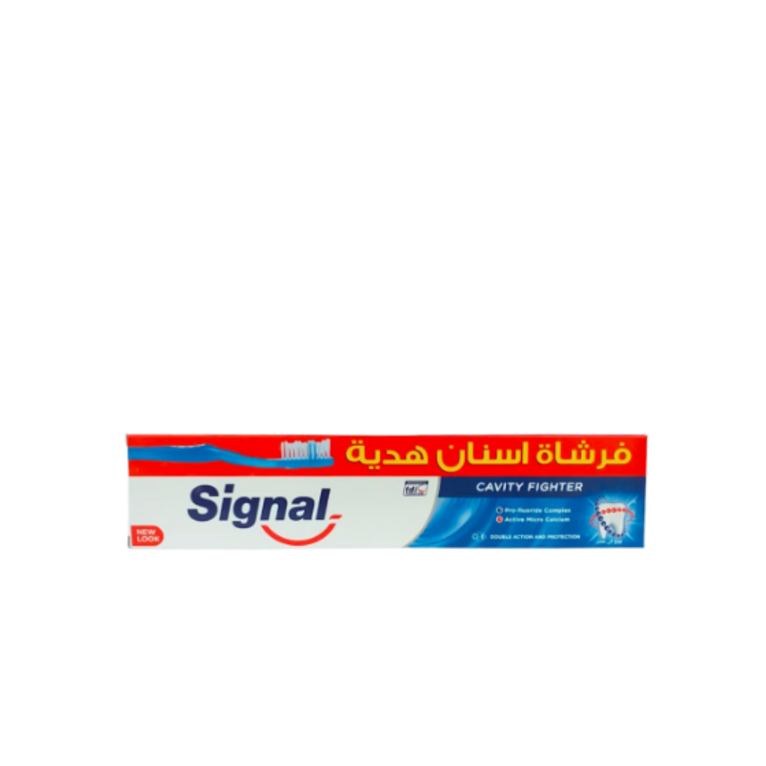 Signal Toothpaste Cavity Fighter 120ml + Toothbrush Gift