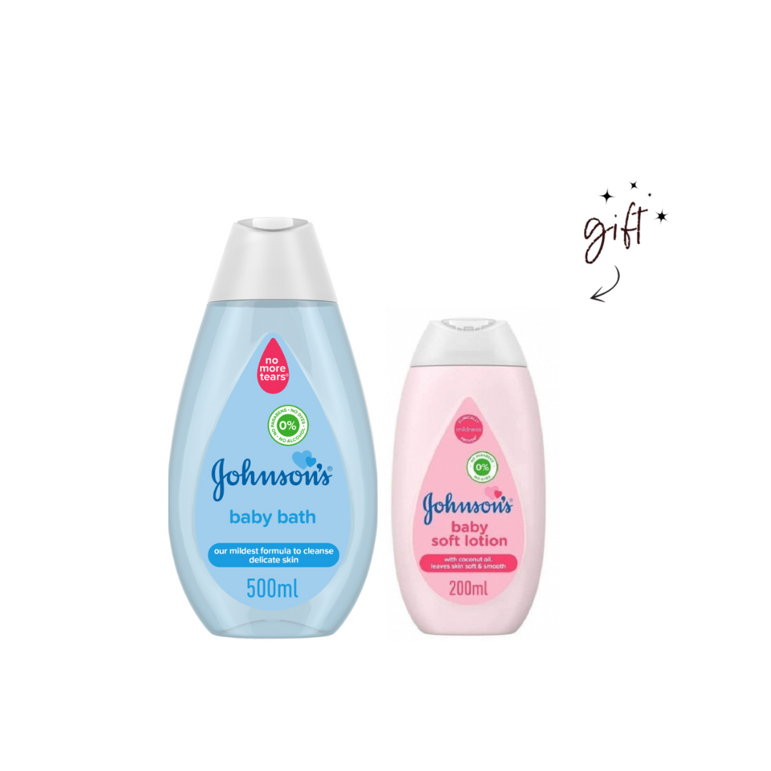 Johnson's Bath Baby Bundle + Cleanser Gift - Medaid