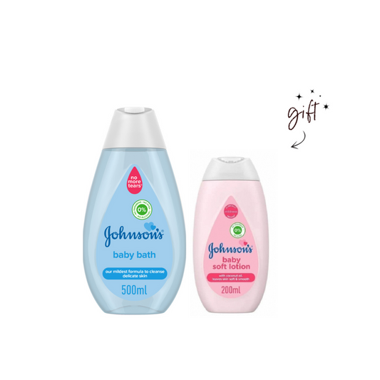 Johnson's Bath Baby Bundle + Cleanser Gift