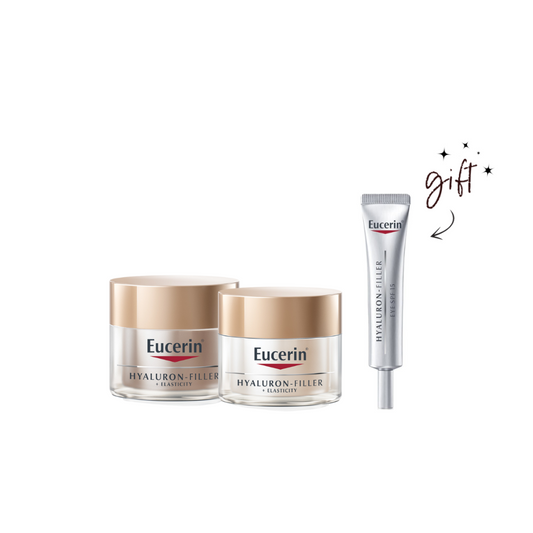 Eucerin Hyalruon Filler + Elasticity Bundle + Eye Cream Gift