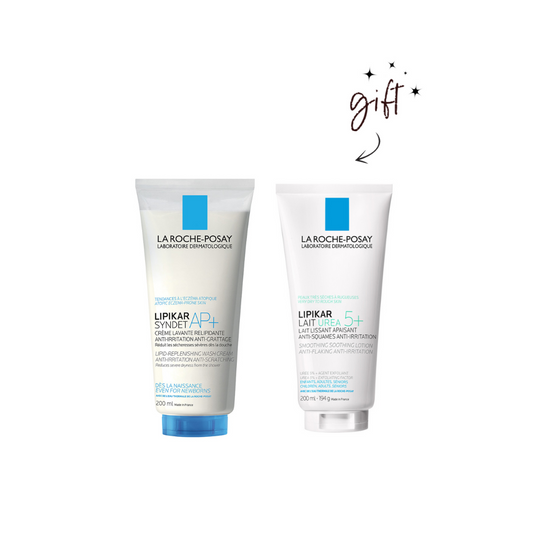 La Roche-Posay Syndet AP+ Body Wash Bundle + Body Lotion Gift - Medaid